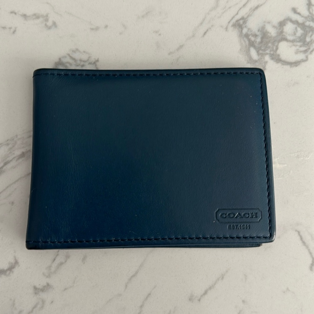 Coach Blue Card Wallet